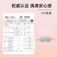 zimir眼罩凉温双面冰丝眼罩助眠遮光挂耳式睡眠缓解透气睡觉护眼可调节 【绿黄】1只装/温凉两用