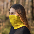 灰壳户外美利奴羊毛防晒面罩男女冰丝防晒围脖凉感透气舒适 向日葵黄-无挂耳-100%羊毛 均码