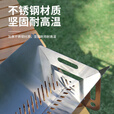 何大屋（Hodtown）烧烤炉户外便携烧烤架家用烧烤炉子野外露营烤肉炉 卡片式便携烧烤炉 HDW2008