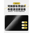 探险者露营车户外折叠推车营地车快递摆摊野餐车大容量野营拖车 黑色后开拉杆款300L【万向越野宽轮】