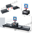 科力浦电动标靶比赛射击靶自动回弹移动网框电子计分标靶玩具户外游戏 电子标靶3位 标配+普通电池