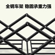 野徒者露营车户外推车野餐车儿童可躺露营装备折叠摆摊营地车小买菜车 奶油白-5寸万向轮+72桌板 升级加粗全钢车架