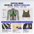 高甲防护防刺服隐形马甲柔性防割防刺软甲背衣轻便防刺衣全身战术防身背心 黑色（四面防刺+领子防割） M【170-175cm/60-70kg】