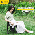 妙普乐户外折叠椅露营椅子小马扎折叠凳子美术写生椅便携式超轻钓鱼 小马扎-树叶彩色*2把