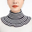 围脖女套头秋冬保暖护颈椎脖套装饰假领子针织毛线 围脖白色 厂家直销-优惠20