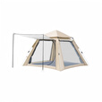 野徒者帐篷户外露营装备全套全自动天幕二合一速开便捷防晒沙滩野营 5-8人加厚防晒帐篷 防蚊纱窗/落地大窗