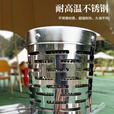 户外卡式炉取暖罩帐篷露营钓鱼取暖设备加厚不锈钢烧水炉保温 无管小方炉一只
