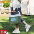 靠森（Kaooseen）加厚保温箱商用摆摊车载户外保鲜钓鱼保冷手提野营冷藏箱家用 5升[送冰袋5个+冰板1个]绿色