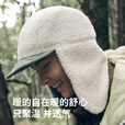 挪客防风保暖帽仿羊羔绒雷锋帽男款冬季户外滑雪护耳帽冷帽运动帽子女 海松色 （全方位保暖）