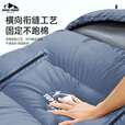超级流浪者户外露营电加热睡袋成人秋冬加厚保暖防寒午休车载被子可拼接USB 2.5kg【灰蓝色】+黑色内胆+2W毫安充电宝