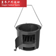 靠森（Kaooseen）新款家用柴火炉户外煮茶炊具 便携柴火炉内径30cm