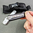 复刻版大龙微技术迷你UT85铝合金户外多功能EDC工具口袋便携破窗 铝合金黑双白+赠便携尼龙套+油 迷你美工铝合金