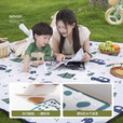 速营SOYON速营野餐垫防潮垫加厚户外便携帐篷地垫草坪垫子沙滩露营垫 双面特厚【卡通露营2*2m】围坐8人