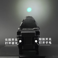 晟帆X300U强光战术手电格洛克下挂20MM导轨尼龙软弹电手玩具手电 金属款黑-爆闪白光+可调红外【充电款】