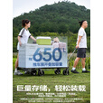 北山狼户外露营车 旅行野餐野营聚拢大容量营地车可推儿童遛娃手推车 海蓝色 650L 有刹车