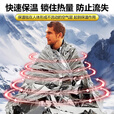 KINGXIAOJING德国户外急救毯加厚加大生存救生毯保温自救防寒野外求生应急装备 5件-双面银210*130cm