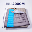 北极狼（BeiJiLang）户外棉睡袋成人加宽四季通用保暖加宽露营便携式办公午休加厚防寒 【加宽100cm】蓝色2.0kg/春秋保暖