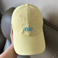ALO YOGA新款字母刺绣软顶棒球帽子女出游显脸小时尚遮阳防晒情侣鸭舌帽男 alo鸭舌帽-浅粉色 可调节(54-60cm)