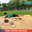 叶余户外野餐垫防油风可折叠野餐垫防水摆摊户外一次性便携野餐垫 民族风【底部铝膜】 1X1米【不赠送收纳袋】
