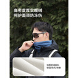 牧高笛冷山野径抓绒围脖帽 户外男女款保暖加厚抓绒帽多功能围脖帽 竹青绿
