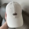 ALO YOGA新款字母刺绣软顶棒球帽子女出游显脸小时尚遮阳防晒情侣鸭舌帽男 alo鸭舌帽-浅粉色 可调节(54-60cm)