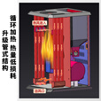 昊润通颗粒取暖炉生物质无烟柴火炉子农村家用室内客厅办公室别墅采暖炉 智焰F-15（30-150㎡）（送烟筒配件）