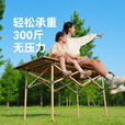 原始人（The Primitive）户外折叠桌椅便携蛋卷桌露营桌椅便携野餐桌子野营用品装备套装 木色【长桌】赠收纳包