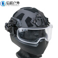 MPPMCK德国原装进口金武盾APA-05型全防护防弹头盔5级战术头盔模块化突 头盔/面罩/护鄂 全套IIIA级