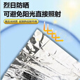 JCZS户外应急保温毯救生毯防寒保温毯急救防冻加厚加大野外旅行求生毯 【双人】5件-双面银210*130cm