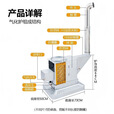 博炬新款铸铁气化炉柴煤两用烤火炉农村无烟柴火炉灶冬季室内取暖炉子 单炉体（无桌面无烟管）