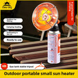 户外小型太阳加热器露营气体便携式帐篷车钓鱼迷你绝缘即时加热炉 卡式取暖器_鎹气罐支架