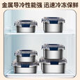 户外野餐不锈钢饭盒保鲜盒加厚外出便捷手提盒冰箱收纳盒提锅 【配无提盖】13*10*5cm