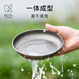 铠斯（KEITH）纯钛果盘沙拉盘钛盘轻量钛碟钛餐具餐具套装多件可选便携钛餐碟 Ti5367-钛碟