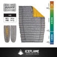 冰焰 ICE FLAME蝶舞超轻鹅绒被7D夏用无底羽绒睡袋20D拒水鸭绒 蝶舞夏用基础版小被子黄色