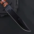 美国卡巴1218海军陆战队军士户外战术直刀高硬度1095CroVan碳钢刀 卡巴1217海军陆战队【战术全刃】 30cm-大于60°【赠战术牛皮刀套】