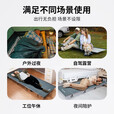 KingCamp户外超轻折叠床行军床单人午休床铝合金支架办公室陪护床露营装备 卡其色