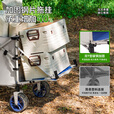 疆屿2025新款巨型露营车户外折叠聚拢摆摊野餐旅行快递小推车儿童可躺 卡其【聚拢旅途者MINI】四轮快拆  全车10静音轴承