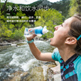 KATADYN瑞士康迪徒步BeFree 0.6L超轻野外便携式滤净水袋户外折叠软水杯 1L黑色军版滤芯白色盖