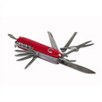 瑞士军士刀多功能户外便携防身折叠长款组合工具钳随身小刀具 60°以上-91mm-6cm 11开红色