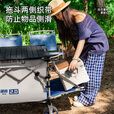 疆屿2025新款巨型露营车户外折叠聚拢摆摊野餐旅行快递小推车儿童可躺 卡其【聚拢旅途者MINI】四轮快拆  全车10静音轴承