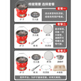 万家新款多功能碳炉抽屉式一节炭火炉烤火取暖炉子围炉煮茶一整套 双耳抽屉式红一节【内径14cm】+压火盖