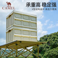 CAMELCROWN户外便携式折叠桌铝合金野餐桌子公园家用长桌野炊装备露营烧烤桌 鹅黄色 铝合金长桌 赠收纳袋S022B