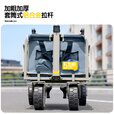 疆屿2025新款露营车儿童可躺遮阳防雨棚遛娃摆摊野餐营地旅行推车 卡其【便携款】6.5CM减震宽轮 承重280斤