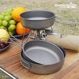 SNOW ROCK户外纯钛折叠柄平底锅1200ml 1200ml平底锅