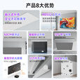 胖巨人嵌入式投影幕布TX菲涅尔抗光幕悬浮版轻享款100英寸16:9隐藏式天花幕布AI智能语音电动拉线投影屏