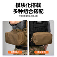 出众者 战术背心molle副包工具包户外背包拓展包杂物包附件包配包 狼棕色COB