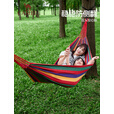 骆驼（CAMEL）户外吊床野营宿舍公园成人防侧翻吊床秋千A1S3GA102 红色彩条