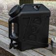 DOD日本精致户外露营野餐野炊水桶大容量车载带水龙头储水箱家用水箱 黑色WT3-863-BK