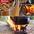 SEAROCK不锈钢柴火炉户外野炊烧烤炉便携野营炉架烧烤炉酒精炉防风柴火灶 三脚柴火炉