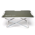 BALLISTICS日本原装M16户外战术风露营折叠桌轻量化快折桌小茶几 银色×OD穿孔顶板
